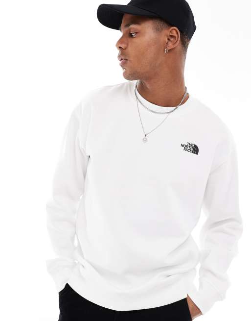 The North Face – Biała bluza z grafiką w stylu retro na plecach z motywem kempingu – Tylko w ASOS