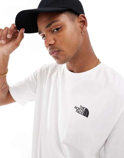 【THE NOTRH FACE】 RETRO S/S R/TEE‐IVORY The North Face – Biały T-shirt z nadrukiem retro z motywem