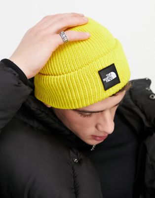 The North Face Black Box beanie in yellow