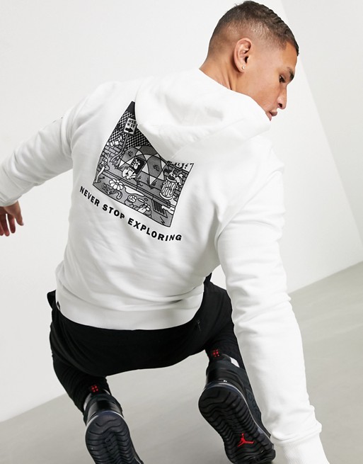 The North Face Black Box hoodie in white