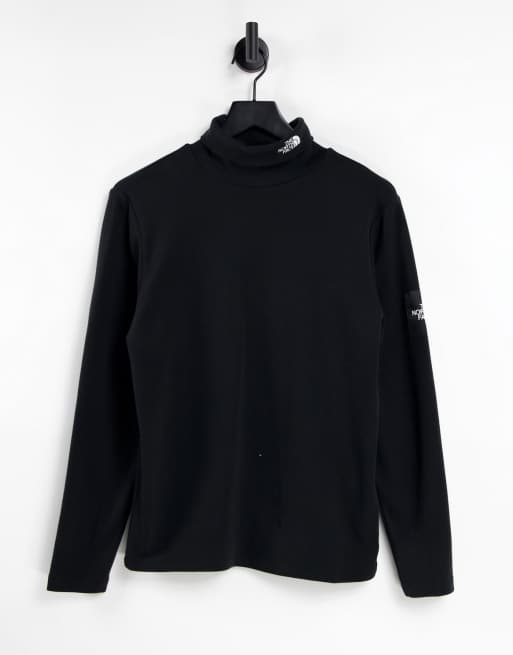 The North Face – Black Box – Langärmliges Polar-Shirt in Schwarz