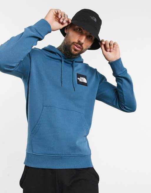 Blue and black north face hoodie new arrivals