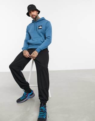 black and blue north face hoodie