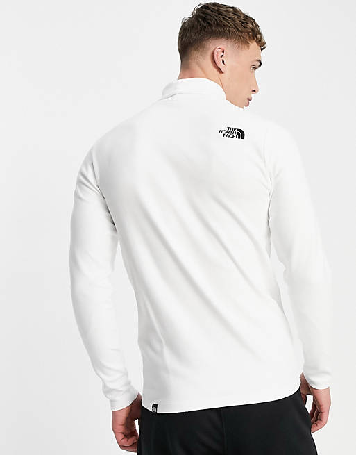 T-Shirts & Vests The North Face Black Box polar long sleeve top in white 