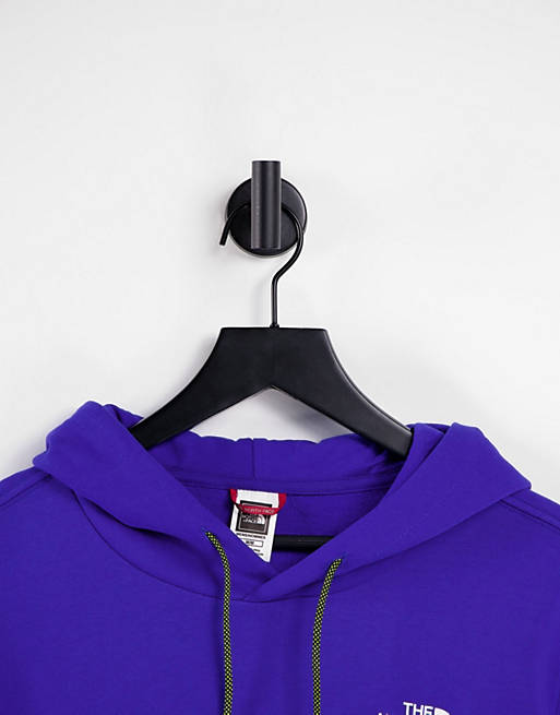 The North Face Black Box Search and Rescue back print hoodie in blue