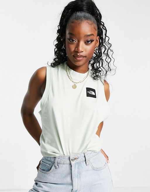 The North Face Black Box tank top in mint