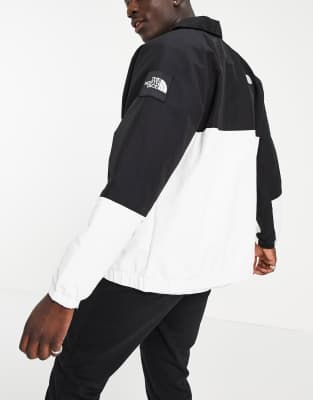 black and white north face tracksuit