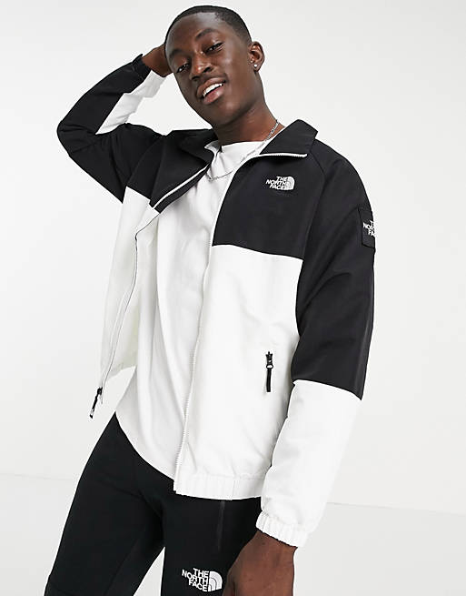 The North Face Black Box Track jacket in black/white