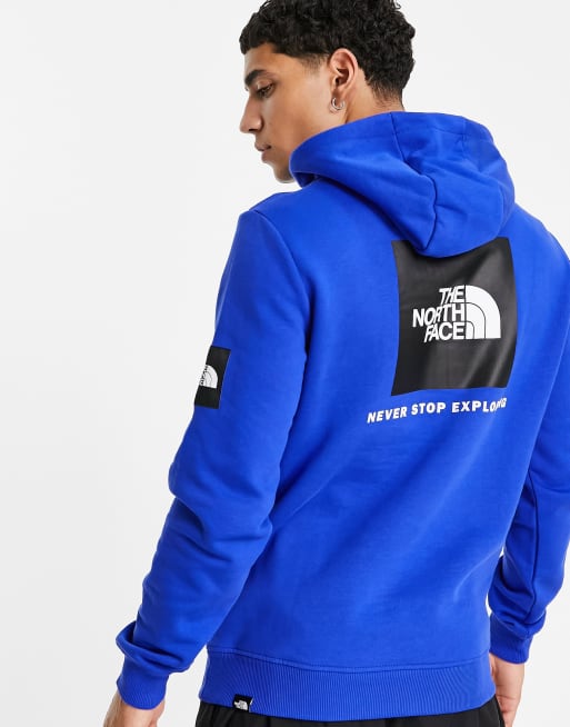 Black and blue shop north face hoodie