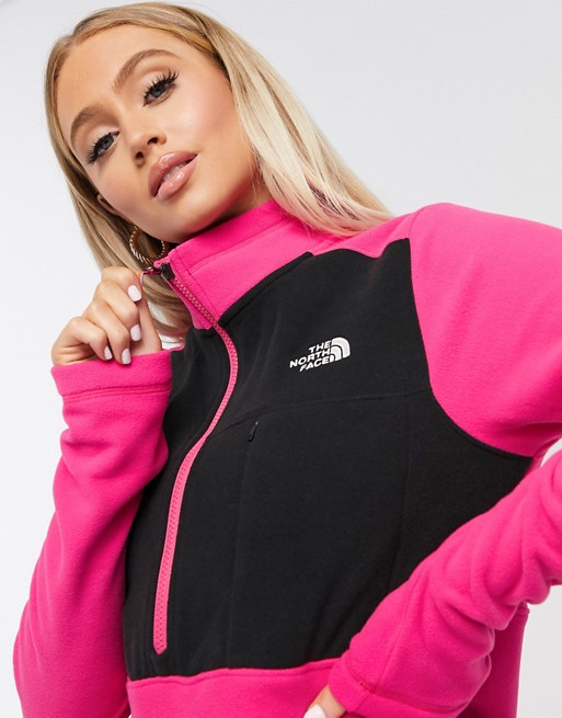 The North Face Blocked TKA fleece in pink