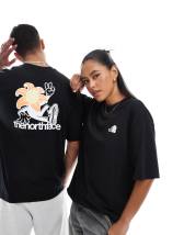 【THE NORTH FACE】 Stone Block logo backprint t-shirt The North Face Stone Block logo backprint oversized t-shirt