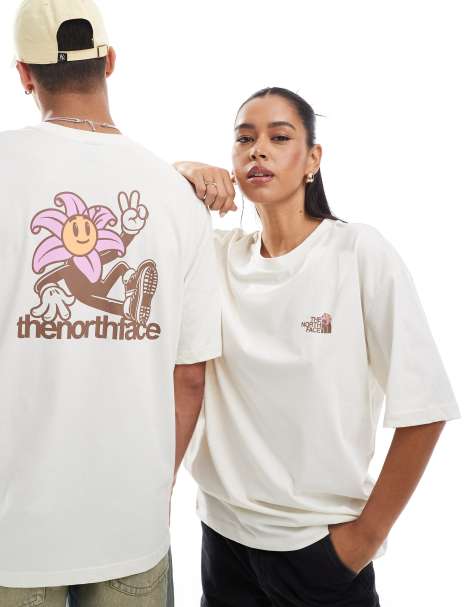 The North Face Blossom backprint oversized t-shirt in off white exclusive to ASOS - view 1