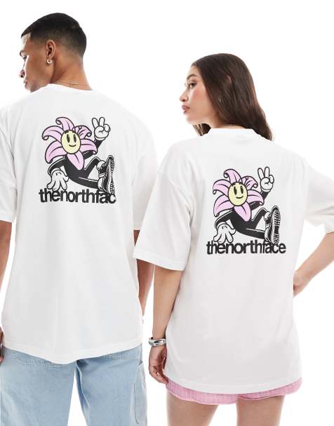 The North Face Blossom backprint oversized t-shirt in white exclusive to ASOS - view 1