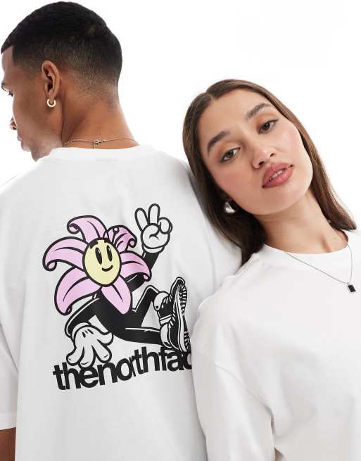 The North Face Blossom backprint oversized t-shirt in white exclusive to ASOS, 4 of 4