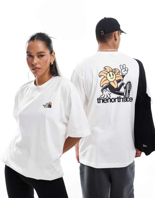 The North Face Blossom backprint oversized t-shirt in white exclusive to ASOS, 2 of 4