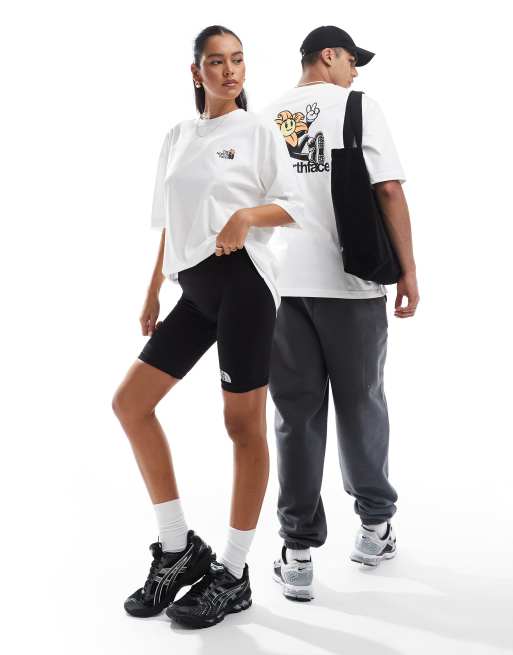 The North Face Blossom backprint oversized t-shirt in white exclusive to ASOS, 3 of 4