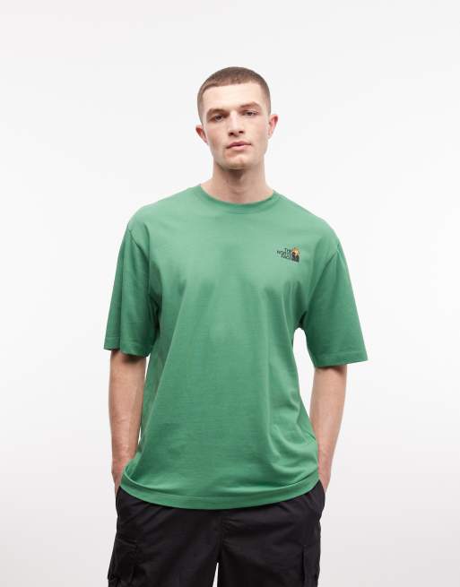 The North Face – Blossom – T-Shirt in Grün mit Rückenprint, 3 von 5