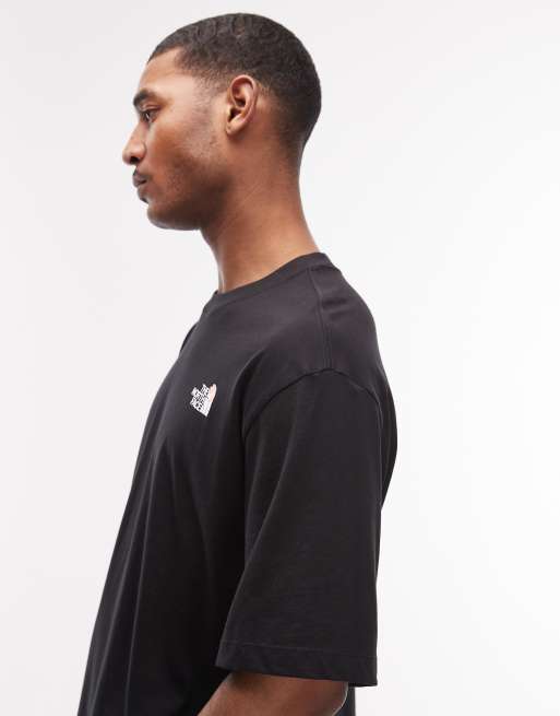 The North Face - Blossom - T-shirt nera con stampa sul retro, 4 di 5