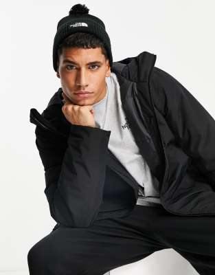 The North Face - Bommelmütze in Schwarz mit Logo-Aufnäher