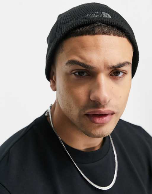 The North Face Bones knit beanie in black ASOS