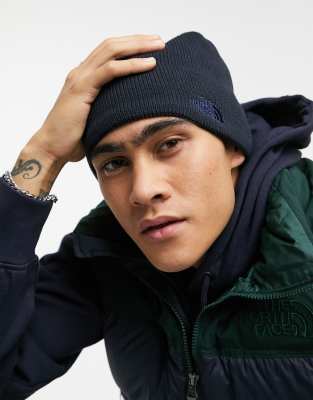 The North Face Bones Recycled Beanie In Navy ModeSens