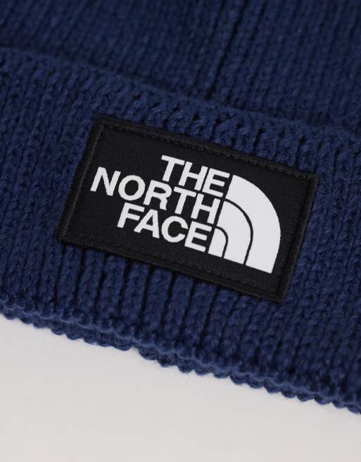 The North Face bonnet à revers à logo carré bleu marine, 2 de 3