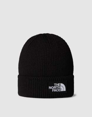 The North Face - Bonnet à revers avec logo TNF encadré - Noir