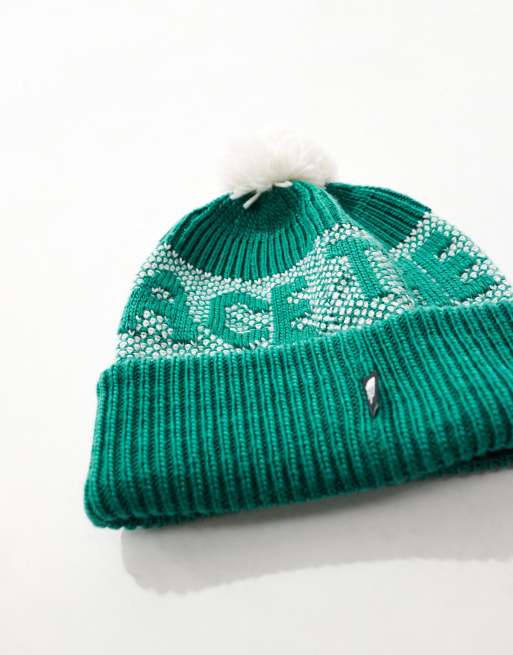 The North Face - Bonnet rétro avec logo et pompon - Vert, 2 de 4