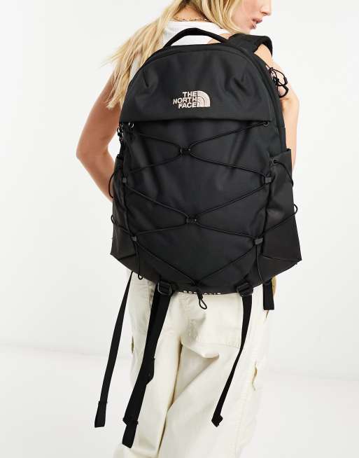 North face borealis backpack black and rose on sale gold