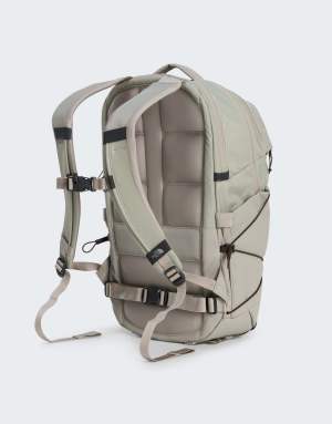 The North Face Borealis backpack in stone slab/dark chestnu