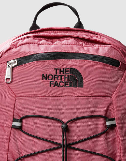 North face backpack on sale rose gold zipper