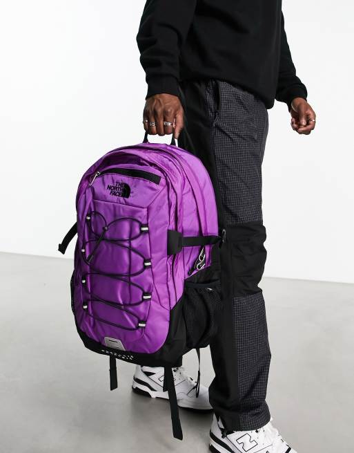 Purple north face online backpack