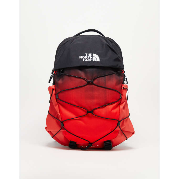 Black and red shop north face backpack