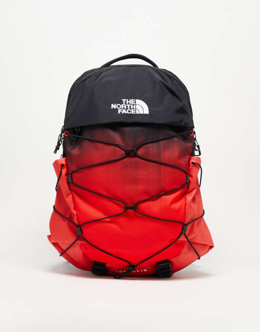 The North Face – Borealis Flexvent – Czarno-czerwony plecak o pojemności 28 l z efektem dip-dye