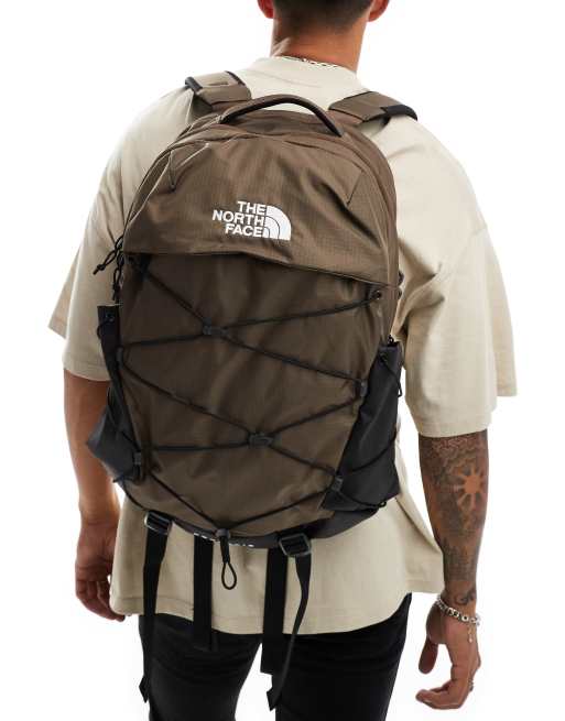 The North Face Borealis logo backpack in brown ASOS