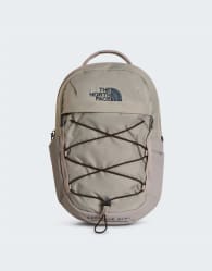 The North Face Borealis mini backpack in stone slab/dark chestnu