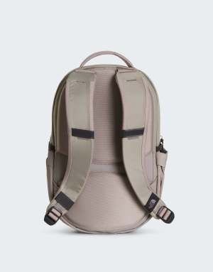 The North Face Borealis mini backpack in stone slab/dark chestnu