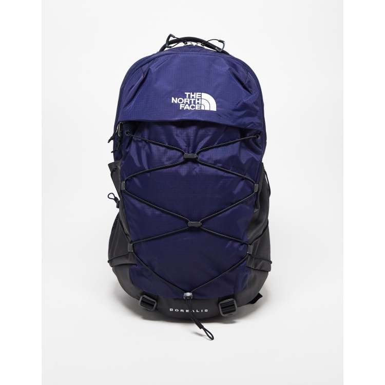 North face backpack on sale black and blue