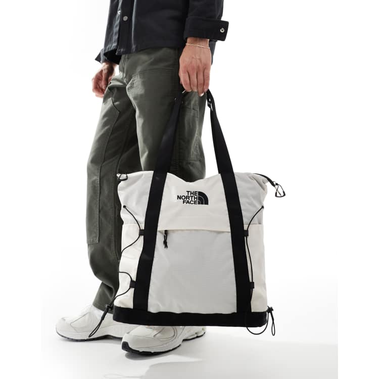 The North Face Borealis tote bag in white and black ASOS