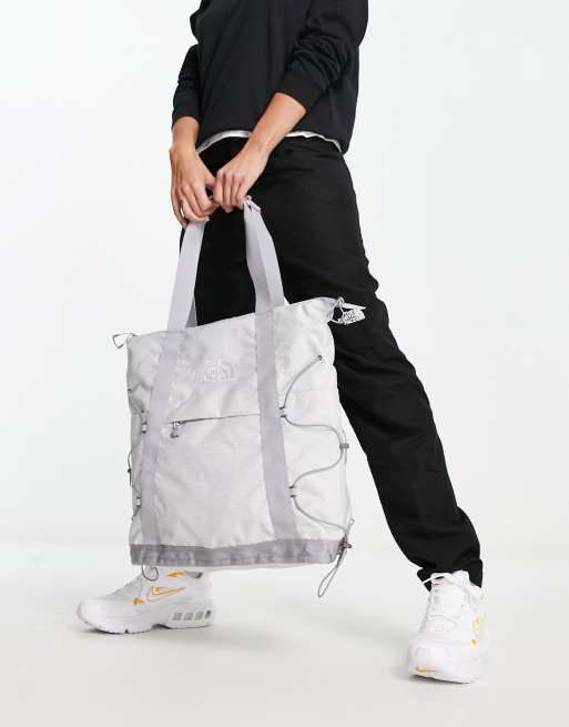 The North Face Borealis tote bag in white and grey ASOS