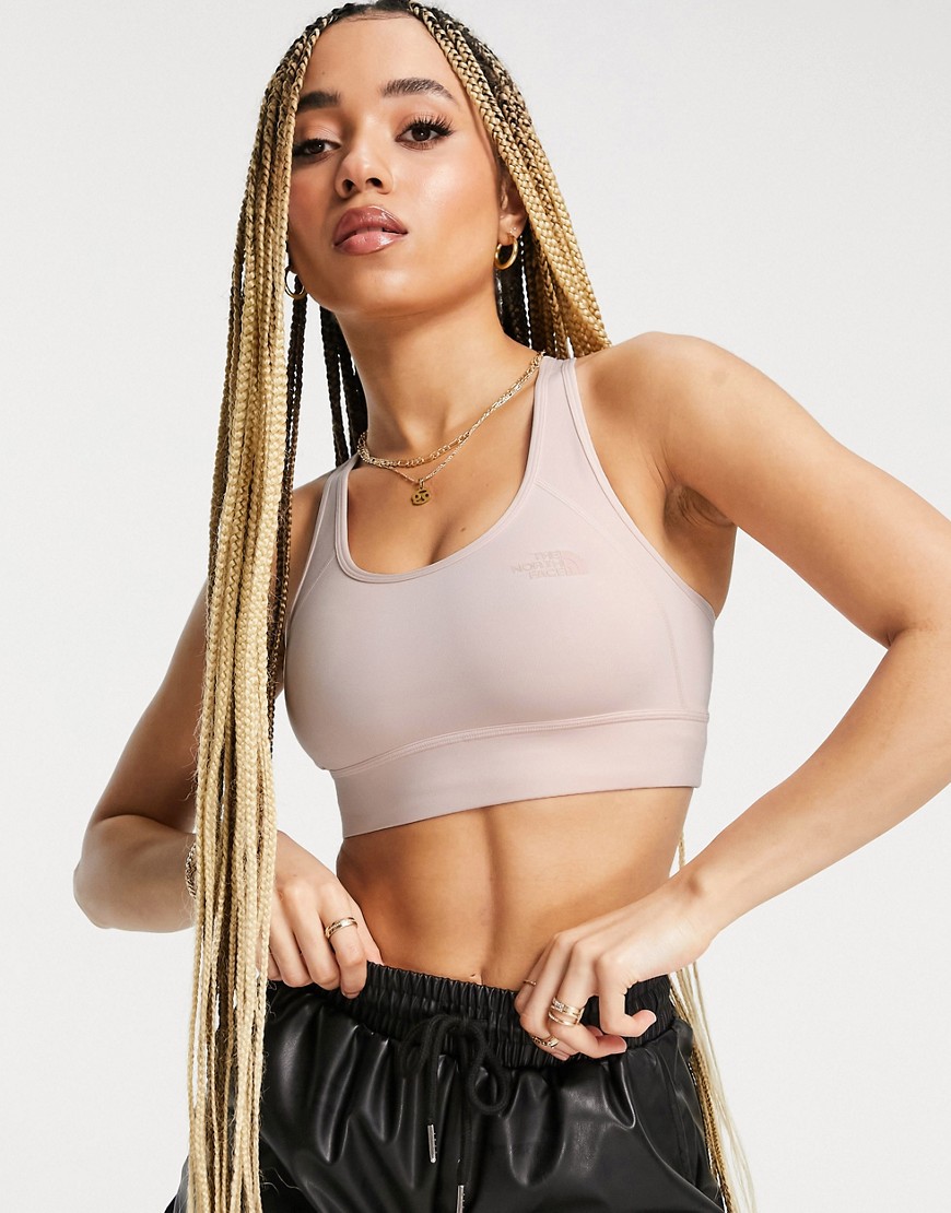 The North Face Bounce Be Gone sports bra in light pink