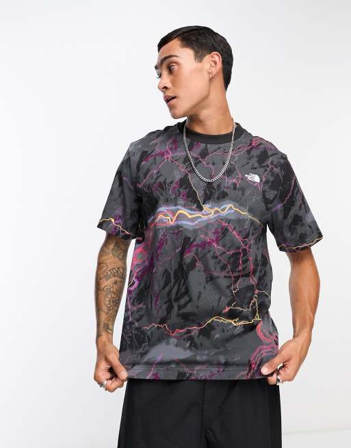 North face tnf black macrofleck clearance print