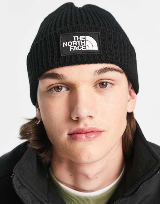 The North Face - Box - Berretto nero con risvolto e logo, 3 di 4