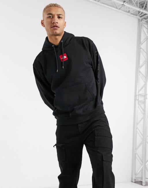 the north face box nse mens black hoodie