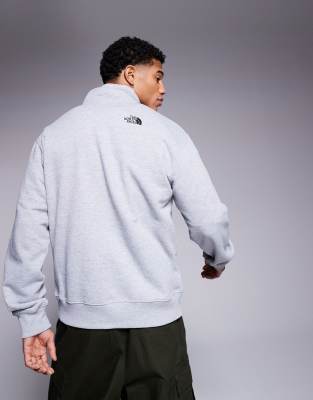 THE NORTH FACE BOX HALF DOME QUARTER ZIP SWEATSHIRT 