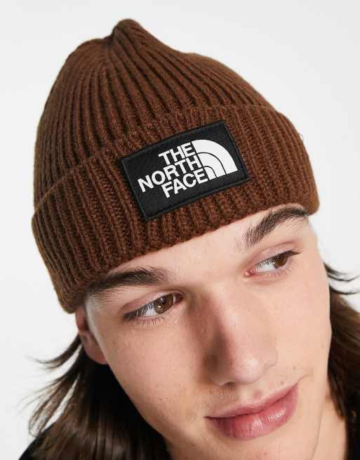 Brown north store face hat