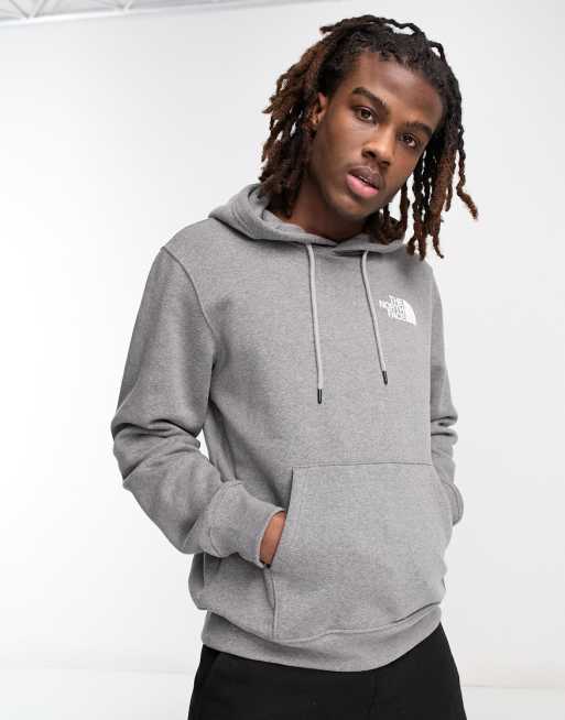 The North Face Box NSE back print hoodie in gray