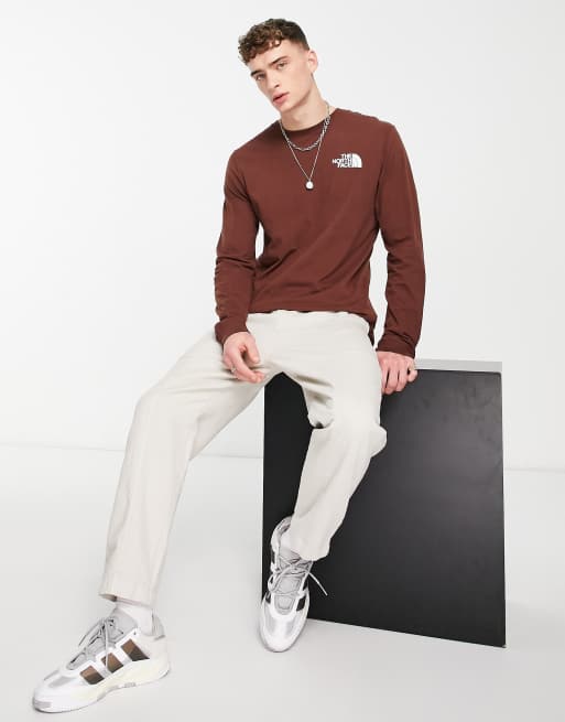 The North Face Box NSE back print T-shirt in brown, 4 of 4