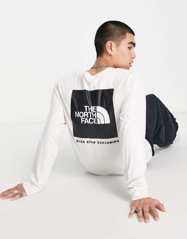 The North Face Box NSE back print t-shirt in off white