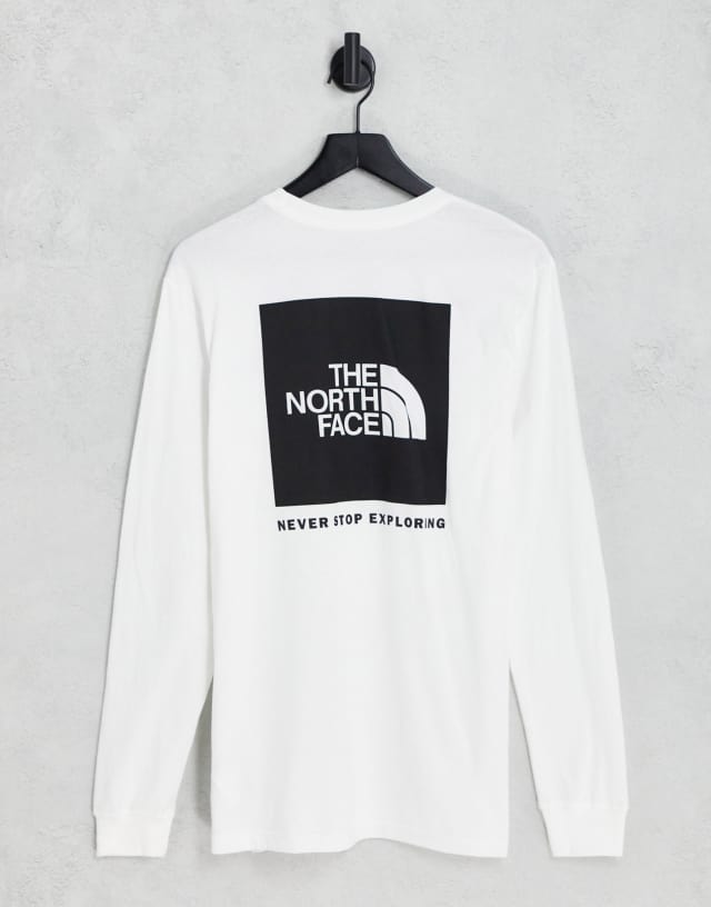 The North Face Box NSE back print t-shirt in white